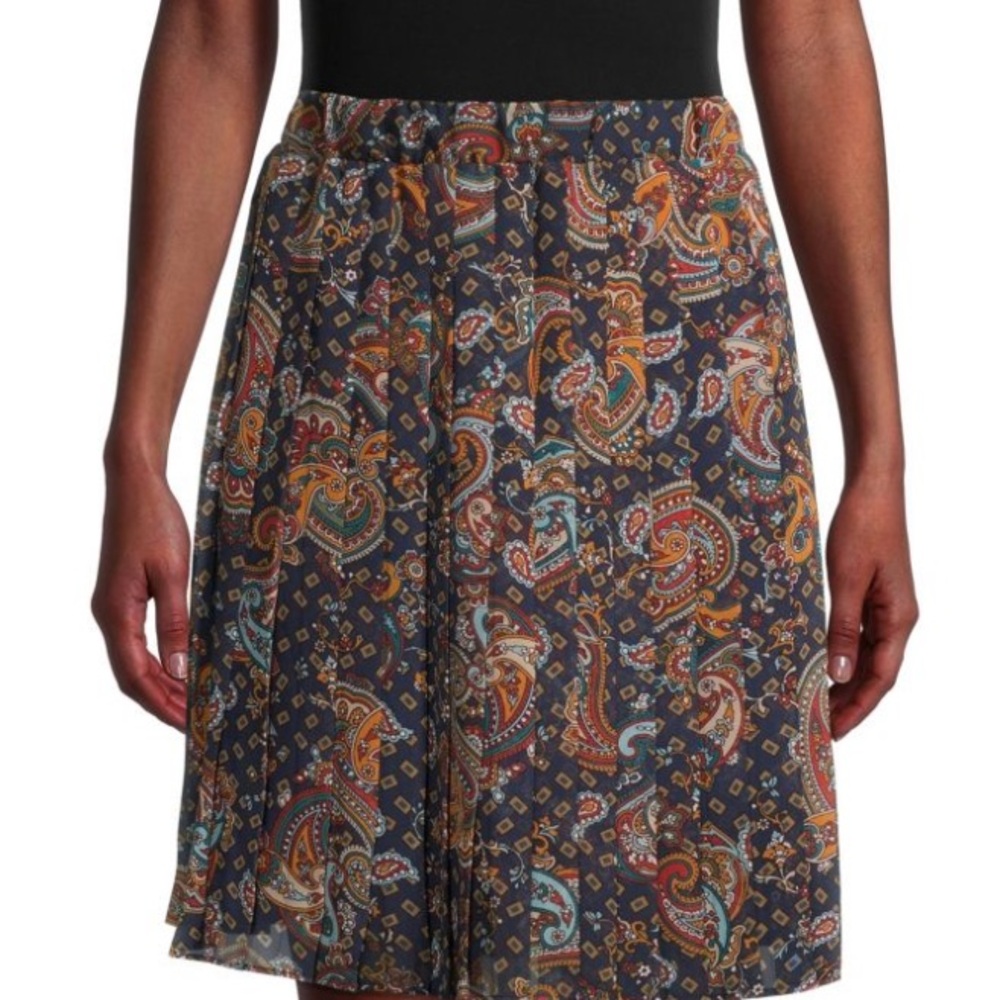 Tommy Hilfiger • Women’s Paisley-Print Skirt• Midnight